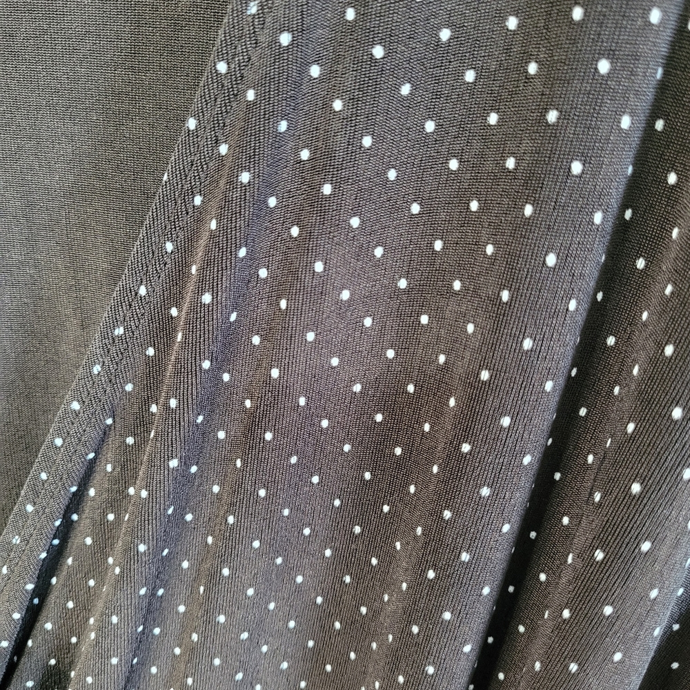 Chico's Travelers Black Polka Dot Wrap Style Dress Size 3 - Picture 10 of 16